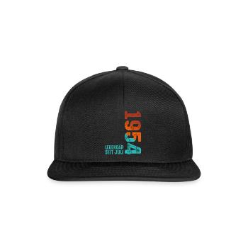 Limited Edition Juli 1954 Legendär Seit Juli 1954 - Snapback Cap - Schwarz/Schwarz - Vorne