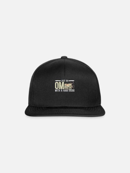 Amateurfunker Morsecode Radioaktivität - Snapback Cap - Schwarz/Schwarz