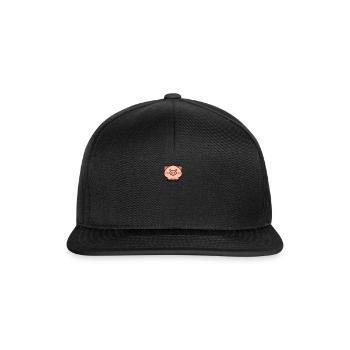 Kawaii Pig - Cute Animal Design - Snapback Cap - black/black - Front