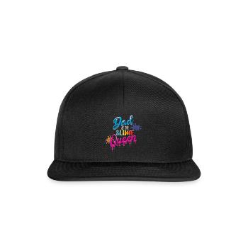 Papa De Slime Kid Love Slime Lover Colorful Slime - Casquette snapback - noir/noir - Devant