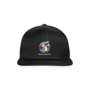 Mamasaurus Mama Muttertag - Snapback Cap - Schwarz/Schwarz - Vorne
