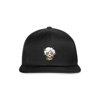 Grands-parents Abuela Grand-mère Papa Día De Muertos - Casquette snapback - noir/noir - Devant