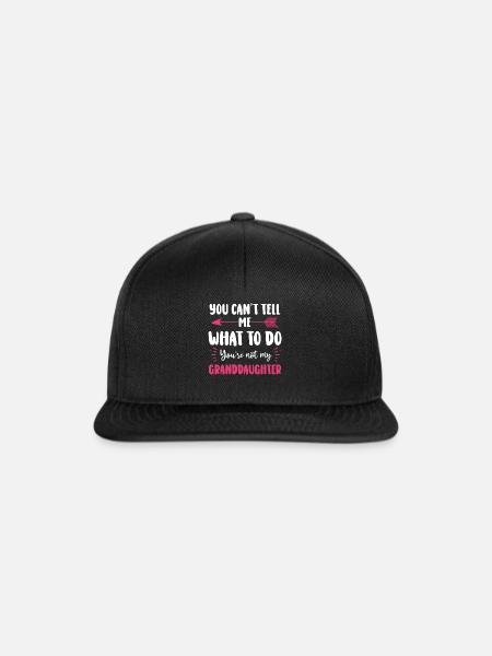 Nicht meine Enkelin - Snapback Cap - Schwarz/Schwarz