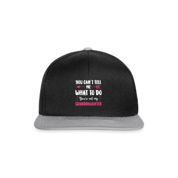 Not My Granddaughter - Snapback Cap - black/grey - Front
