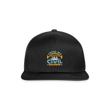 Ingénieur civil Truss Me Je suis une construction civile - Casquette snapback - noir/noir - Devant