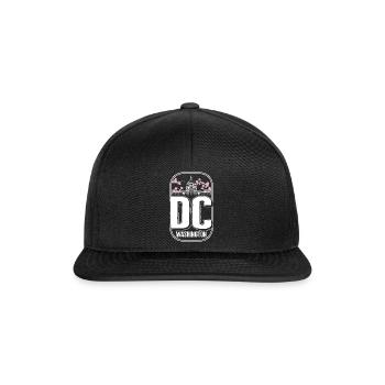 Washington DC Shirt, Capital City White House - Snapback Cap - black/black - Front