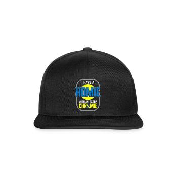 World Down Syndrome Day Shirt, I Have A With An - Snapback Cap - black/black - Front