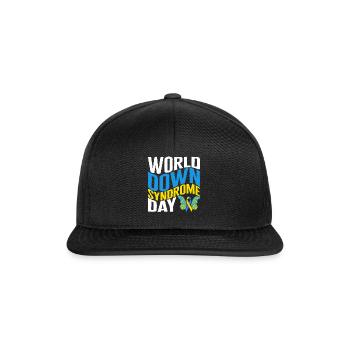 Chemise de la Journée mondiale du syndrome de Down, Butterfly Down - Casquette snapback - noir/noir - Devant