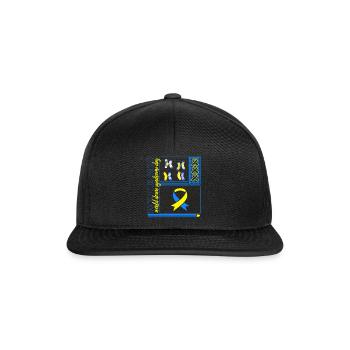 World Down Syndrome Day Shirt, Rock Your Socks - Snapback Cap - black/black - Front