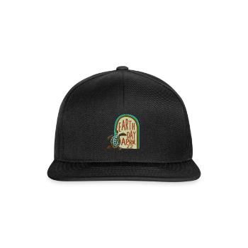 Chemise de la Terre, Jour de la Terre 22 avril Tee de tortue, cadeau - Casquette snapback - noir/noir - Devant