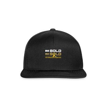 Month September Ribbon Childhood Cancer Awareness - Snapback Cap - black/black - Front