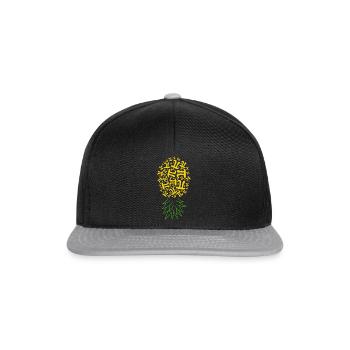 Chemise Pi Day, Ananas Pi Day, drôle d’amoureux des mathématiques - Casquette snapback - noir/gris - Devant