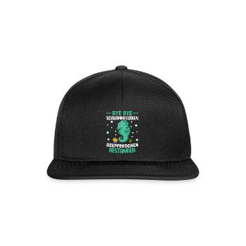 Frühschwimmer Seepferdchen bestanden - Snapback Cap - Schwarz/Schwarz - Vorne