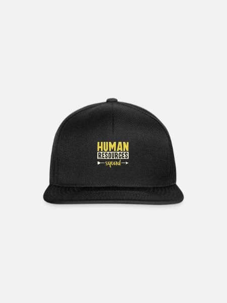 Human Resources Squad - HR Management - Snapback Cap - Schwarz/Schwarz