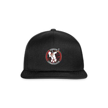 Hibachi Shirt, Hibachi Connoiseur Dabbing Chef - Snapback Cap - black/black - Front