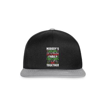 December 2021 Winter Fun Family Christmas - Snapback Cap - black/grey - Front