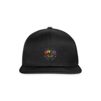 Gay Gamer Spiel Regenbogen Gay Pride LGBT Pride Monat - Snapback Cap - Schwarz/Schwarz - Vorne
