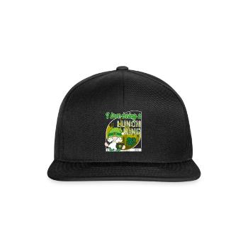 St. Patrick's Day Shirt, I Love Being A Lunch - Snapback Cap - black/black - Front