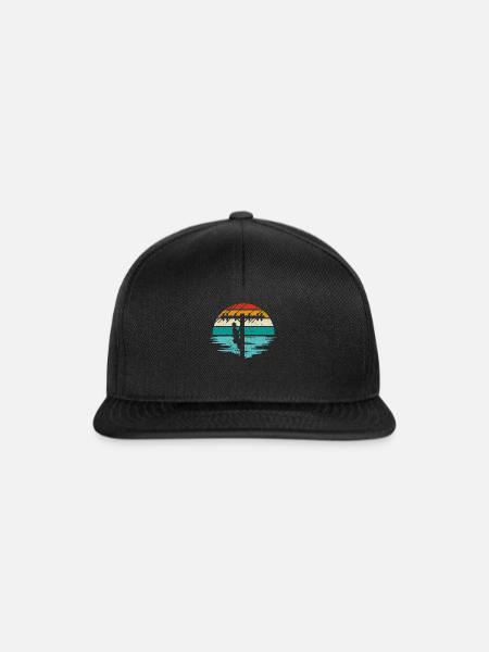 Retro Elektroinstallateur - Leitungsmonteur - Snapback Cap - Schwarz/Schwarz