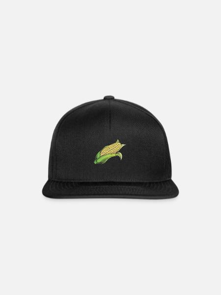 Maiskolben Mais - Snapback Cap - Schwarz/Schwarz