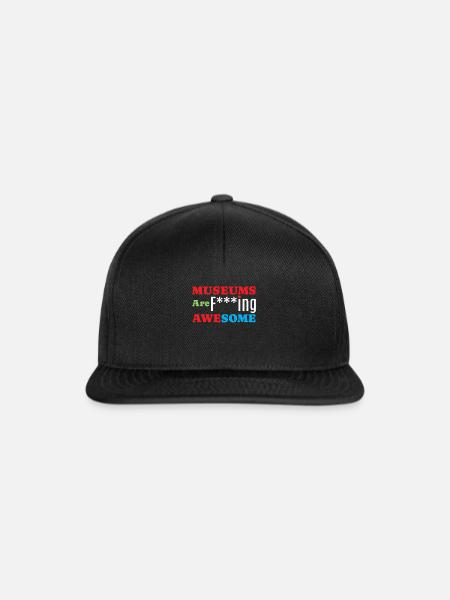 Museums Are Awesome Museum - Snapback Cap - Schwarz/Schwarz