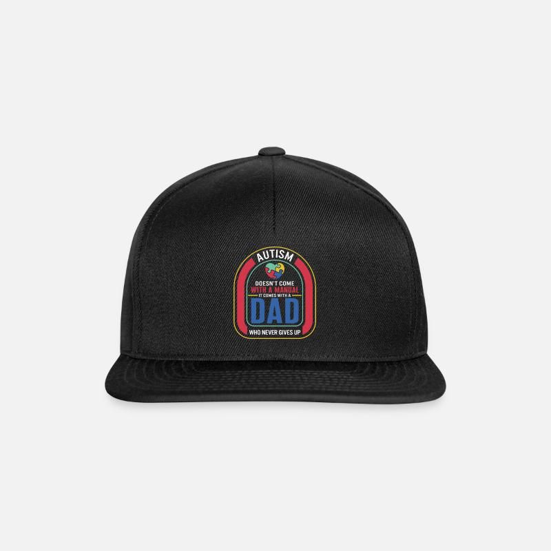 Chemise de sensibilisation à l’autisme, l’autisme ne vient pas avec - Casquette snapback - noir/noir