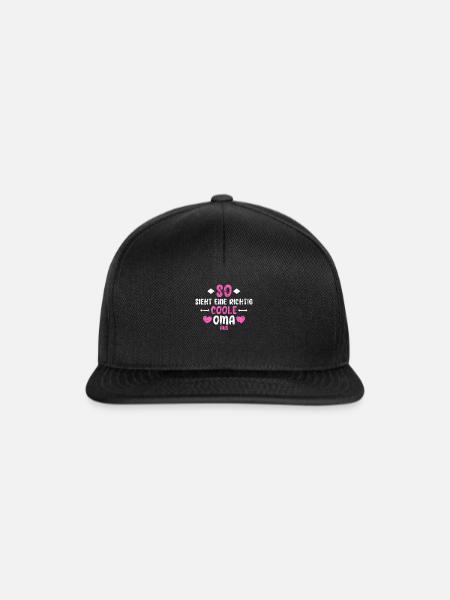 Coole Oma - Snapback Cap - Schwarz/Schwarz