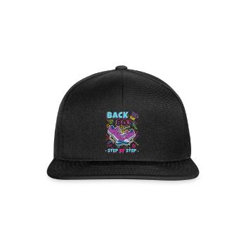 Retour Aux Années 80 Carnaval Années 80 Rétro Soirée 1980 - Casquette snapback - noir/noir - Devant