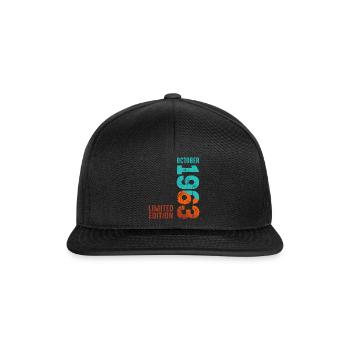 Since October 1963 Year 1963 Retro Edition - Snapback Cap - black/black - Front