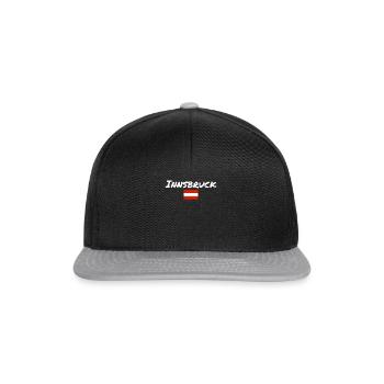 Innsbruck Austria Austrian Flag - Snapback Cap - black/grey - Front
