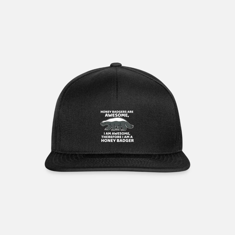 I am a Honey Badger - Snapback Cap - black/black