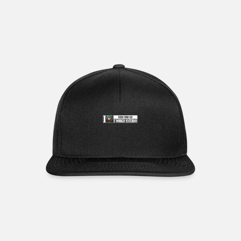 Drôles de mystères techniques d'hier ça a marché - Casquette snapback - noir/noir