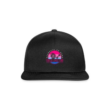 Gender Reveal Shirt, Burnouts Or Bows Uncle Loves - Snapback Cap - black/black - Front