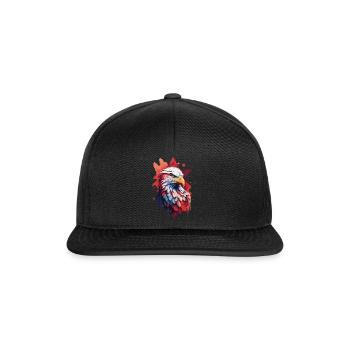Eagle Crest Aesthetics Bird Pride Design - Snapback Cap - black/black - Front
