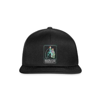 Respiratory Therapist Shirt, Respiratory Therapy - Snapback Cap - black/black - Front