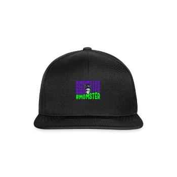 Chemise de mère, Momster Tee, cadeau pour la fête des mères - Casquette snapback - noir/noir - Devant