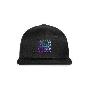 Chemise de sensibilisation à la prévention du suicide, restez votre - Casquette snapback - noir/noir - Devant