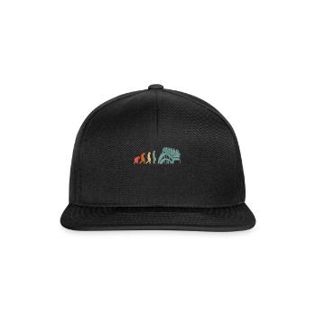 Freizeitpark Jahrmarkt Rummelplatz Kirmes - Snapback Cap - Schwarz/Schwarz - Vorne