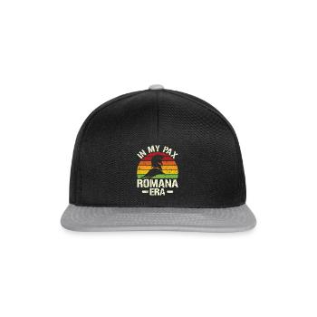 À l’époque de la Pax Romana - Empire romain - Casquette snapback - noir/gris - Devant