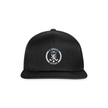 Golfhemd, St. Andrews Schottland T-Shirt, Golfliebhaber - Snapback Cap - Schwarz/Schwarz - Vorne