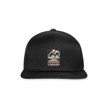 Kryptozoologen Marathon-Läufer Laufsport - Snapback Cap - Schwarz/Schwarz - Vorne