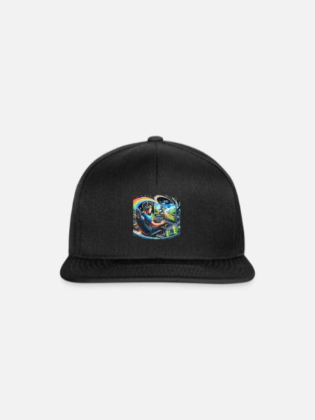 Speedrunning Videospieler Gamer Gaming - Snapback Cap - Schwarz/Schwarz