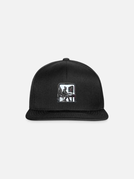 Speedrunning Videospieler Gamer Gaming - Snapback Cap - Schwarz/Schwarz