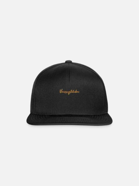 Vermesser Abschluss-Geschenk - Snapback Cap - Schwarz/Schwarz