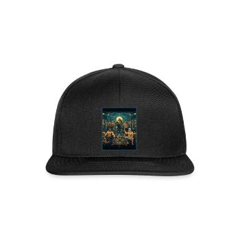 Greek Gods' Gym Zeus Hermes Athena Mythological - Snapback Cap - black/black - Front
