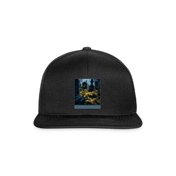 Yellow Roses & Tombstones Vintage Gothic - Snapback Cap - black/black - Front