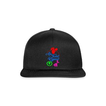 Ballon-Modellbauhemd, Air Twist wiederholen Blasen - Snapback Cap - Schwarz/Schwarz - Vorne