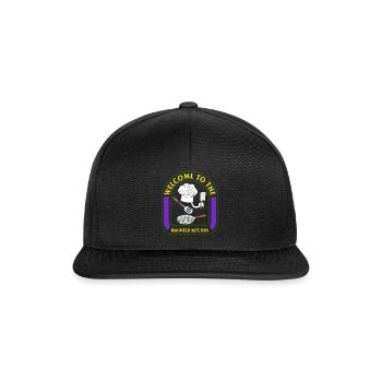 Chemise d’Halloween, Bienvenue dans la cuisine hantée - Casquette snapback - noir/noir - Devant