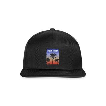 Côte d’Ivoire Afrique coucher de soleil vacances Souvenir Palm - Casquette snapback - noir/noir - Devant