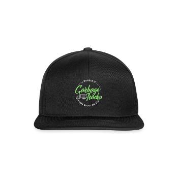 Earth Shirt, I Wonder If Garbage Trucks Think - Snapback Cap - black/black - Front
